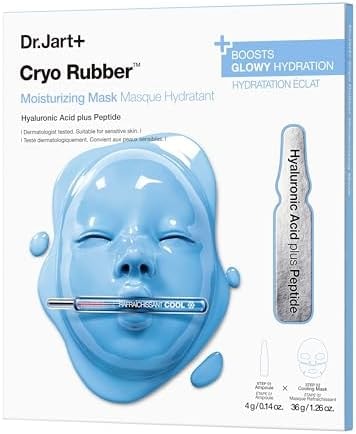 Dr.Jart+ Cryo Rubber Moisturizing and Cooling Korean Face Mask with Hyaluronic Acid and Peptides| Korean Skin Care