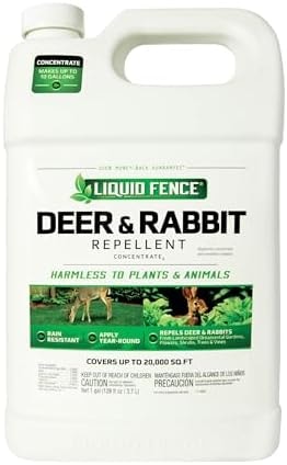 Liquid Fence Deer and Rabbit Repellent Concentrate, 1 Gallon