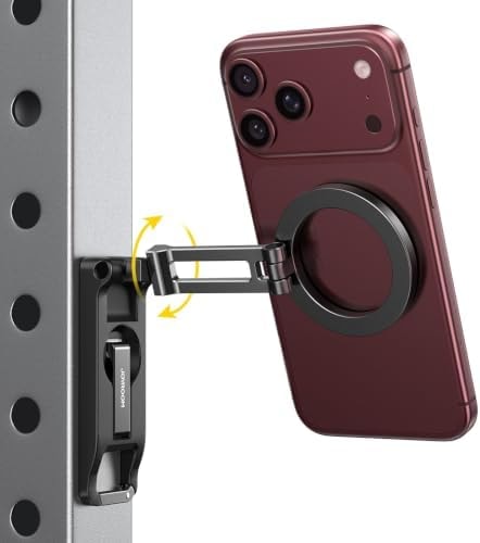 JOYROOM Magnetic Phone Holder for Gym, Dual-Sided 10x N55 Magnets with Hook