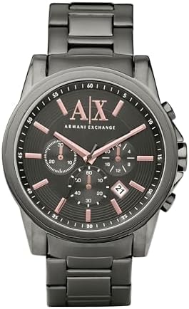 Armani Exchange A|X Chronograph Grey Stainless Steel Watch for Men