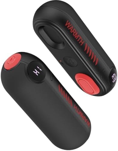 Zdkll Hand Warmers Rechargeable 2 Pack, 6H*2 Long Safe Heat, Black