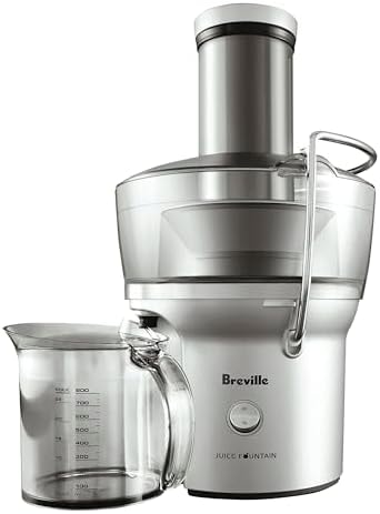 Breville BJE200XL Juice Fountain Compact Centrifugal Machine, Silver