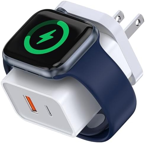 [3 in 1] USB C Charger Block for Apple Watch Charger Magnetic Fast Charging
