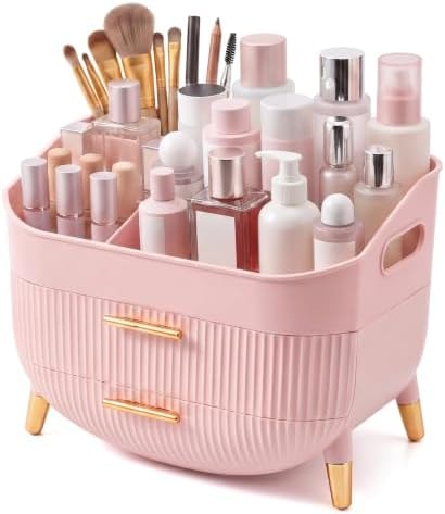 Makeup Organizer Countertop, Skincare Organizer with Drawers for Vanity