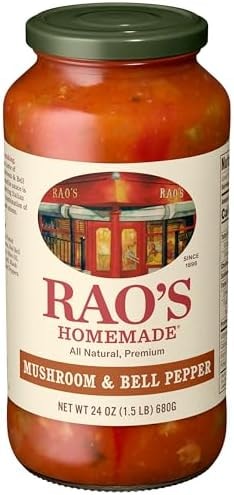 Rao's Homemade Mushroom & Bell Pepper Sauce with Italian Tomatoes, 24 Oz