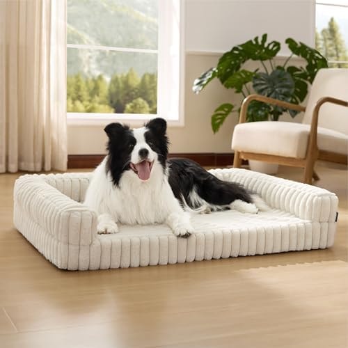 Bedsure ComfyFleece® Memory Foam Orthopedic Dog Beds Large Sized Dog 35"