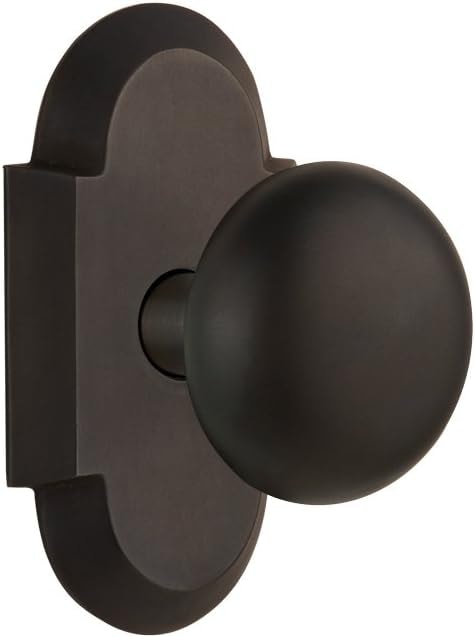 Nostalgic Warehouse Cottage Plate with New York Door Knob, Double Dummy, Oil-Rubbed Bronze