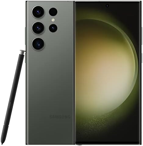 SAMSUNG Galaxy S23 Ultra Series AI Phone, Unlocked Android Smartphone, 256GB Storage, 8GB RAM, 200MP Camera, Night Mode, Long Battery Life, S Pen, US Version, 2023, Green