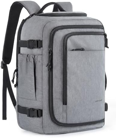 LIGHT FLIGHT Travel Backpack, TSA Friendly Carry on Backpack,Grey