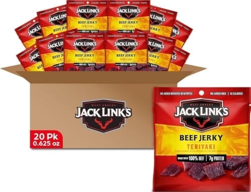 Jack Link's Teriyaki Beef Jerky Multipack - (20 Pack) 0.625 oz