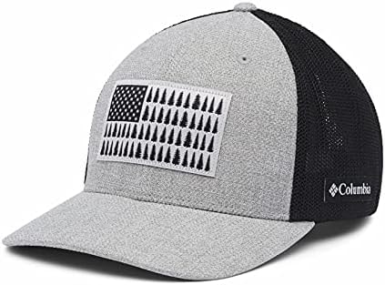 Columbia Unisex Mesh Tree Flag Ball Cap, Breathable, Adjustable