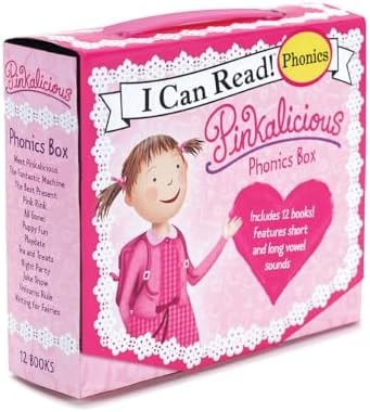 Pinkalicious 12-Book Phonics Fun!: Includes 12 Mini-Books Featuring Short and Long Vowel Sounds – Early Reader Collection for Sight Words and Literacy Development (Ages 3-6) (I Can Read Phonics Fun)