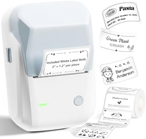 NIIMBOT B1 Label Maker, 2Inch Bluetooth Label Printer for Home, Light Blue