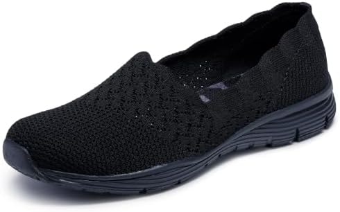 Skechers Seager - Stat Black/Black 9.5 D - Wide