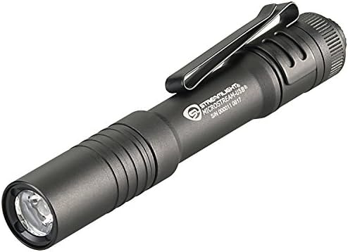Streamlight 66601 MicroStream 250-Lumen 1,150-Candela Flashlight, Black