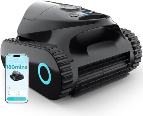 (2026 Upgrade) BRINBO C1 Robotic Pool Cleaner with 180 Mins, Onyx