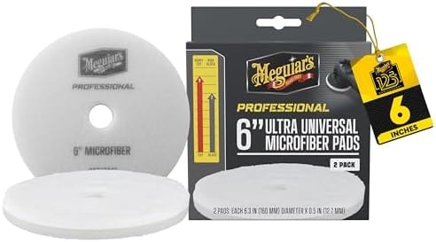 Meguiar's Professional 6" Microfiber Pad, 2pk, 10/CV