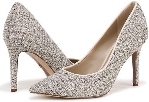 Sam Edelman Women's Hazel Pump Ivory Multi Boucle 11 Medium