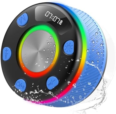 Bluetooth Shower Speaker IP7 Waterproof Portable Speakers HD Sound 24H