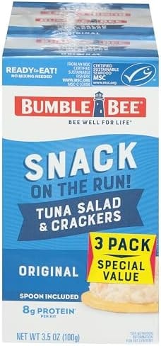 Bumble Bee Snack On The Run! Original Tuna Salad Kit (Pack of 3)