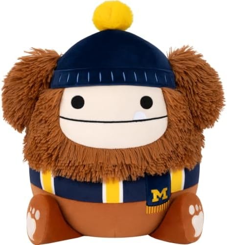 Squishmallows Original University of Michigan 12in Benny the Bigfoot Plush