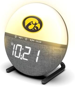 ‎SOAR Collegiate Sunrise Alarm Clock, Iowa Hawkeyes