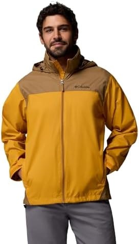 Columbia Men's Glennaker Lake II Rain Jacket, Squash/Delta, 3X Tall