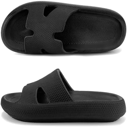 Haifago Cloud Slides for Women Cushion Recovery Pillow Sandals with Arch Support, Memory Foam House Shower Slippers for Woman, Non-Slip Comfort Quick Drying