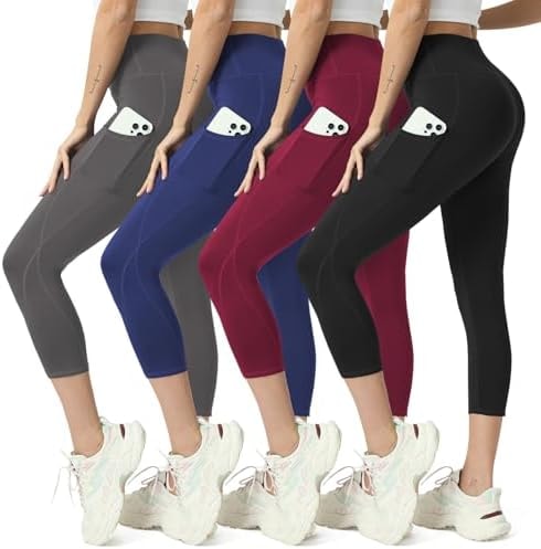 MaaGcc Capri Leggings for Women with Pockets High Waisted Gym Yoga Pants