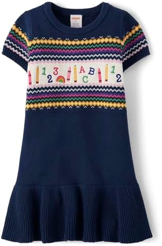 Gymboree,and Toddler Short Sleeve Sweater Dress,BTS Tidal,18-24 Months