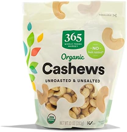 365 by Whole Foods Market, Organic Cashews, 10 Ounce