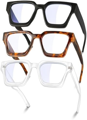 YDAOWKN Oversized Blue Light Blocking Glasses for Woman Fashion Chic Preppy