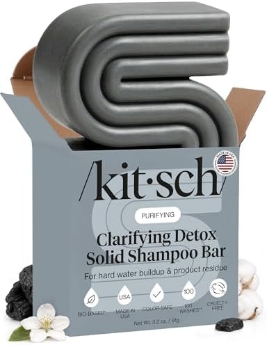 Kitsch Clarifying Shampoo Bar – Detox Shampoo for Women & Men – 3.2 oz