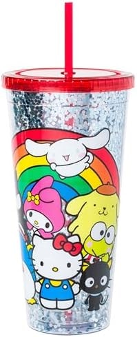 Silver Buffalo Sanrio Hello Kitty and Friends, Plastic Cold Cup, 32oz