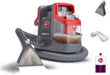 Hoover Spotless Mini Portable Spot Cleaner FH12300, Carpet and Upholstery Cleaner for Stairs, Furniture, Pet Messes and Cars, Compact Design, Easy Fill Tank, Self-Cleaning Hose, Lightweight