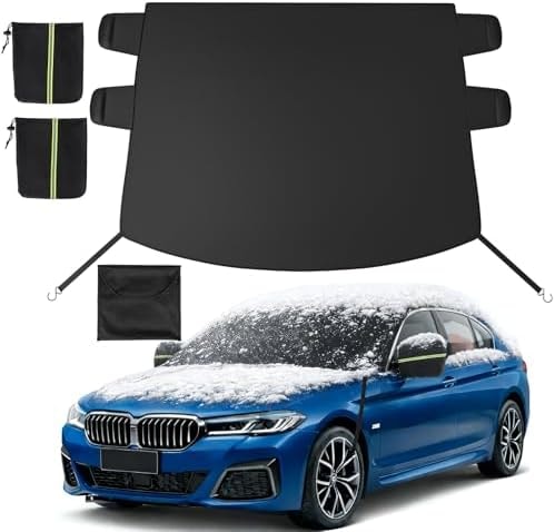 Instraella Windshield Cover for Ice and Snow, Car Front Window Snow Cover