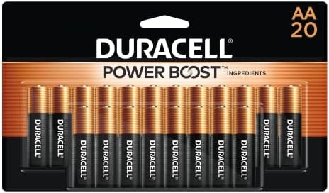 Duracell Coppertop AA Batteries, 20 Count, 12-Year Shelf Life, Long-lasting