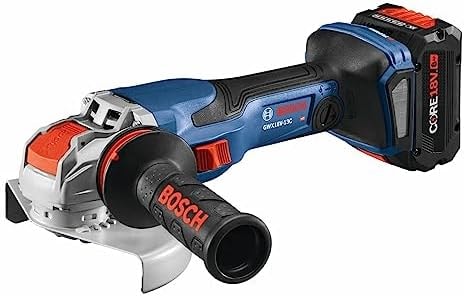 Bosch GWX18V-13CB14 PROFACTOR™ 18V X-LOCK Connected-Ready 5 – 6 In. Angle Grinder Kit with (1) CORE18V® 8 Ah High Power Battery