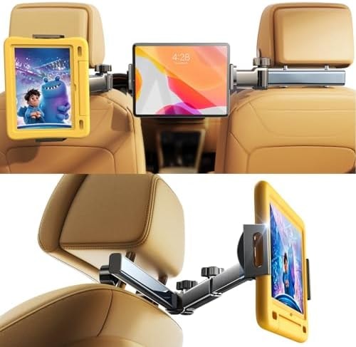 LISEN iPad Holder for Car Tablet Mount, Road Trip Essentials Kids Back Seat
