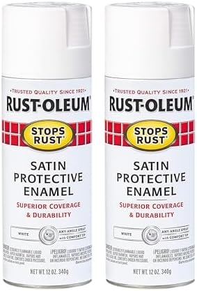 Rust-Oleum Stops Rust Spray Paint, Satin White