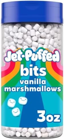 Jet-Puffed Marshmallow Bits, Vanilla, 3 oz Shaker