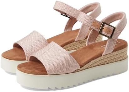 TOMS Women's Diana Sandal, Ballet Pink Melange Woven, 11
