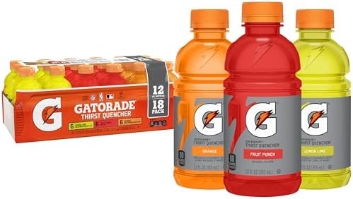 Gatorade Thirst Quencher Sports Drink, Variety Pack, 12 Fl Oz (Pack of 18)