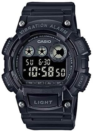 Casio Vibration Alarm Super Illuminator Stop Watch W735H-1BV