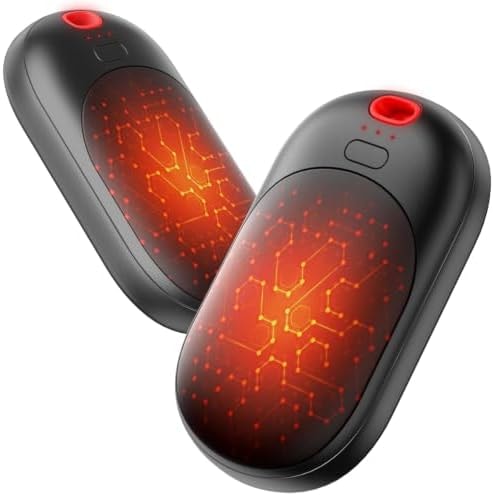 Electric Hand Warmers Rechargeable 2 Pack, 11H*2 Long Heat, 1s Heat-Up