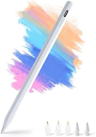 Stylus Pen for Apple iPad 2018-2026 with Fast Charge Palm Rejection