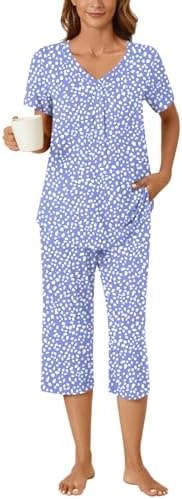 Bestbee Womens Pajama Sets 2 Piece Outfits Summer Sleepwear Ladies Pj Set