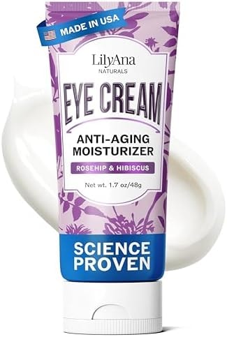 LilyAna Naturals Eye Cream for Dark Circles & Puffiness, 1.7 oz