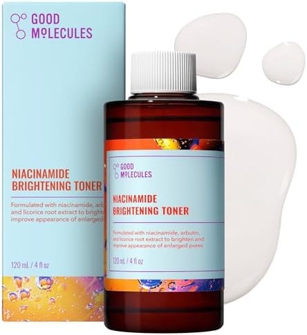 Good Molecules Niacinamide Brightening Toner with Arbutin, 4 fl oz