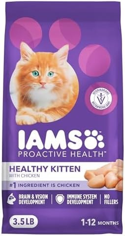 IAMS Proactive Health Healthy Kitten Dry Cat Food, Chicken, 3.5 lb